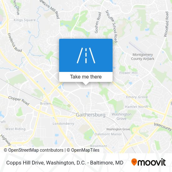 Copps Hill Drive map