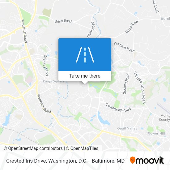 Crested Iris Drive map