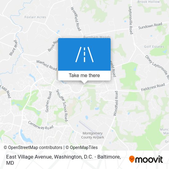 Mapa de East Village Avenue