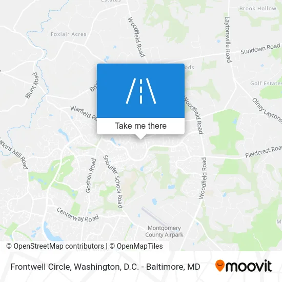 Frontwell Circle map