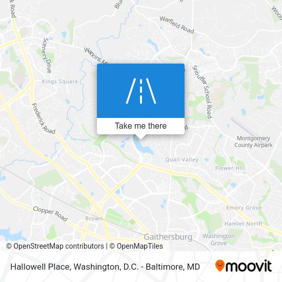 Mapa de Hallowell Place