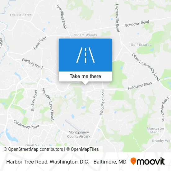 Harbor Tree Road map