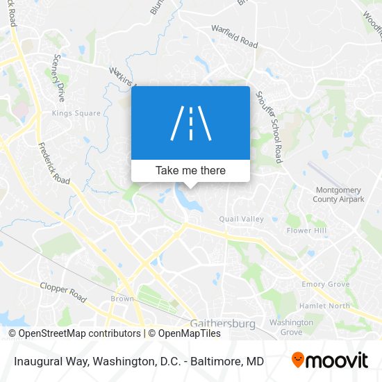 Inaugural Way map