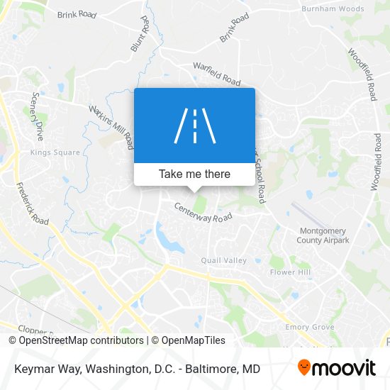 Keymar Way map