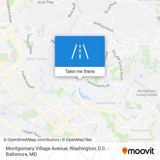 Montgomery Village Avenue map