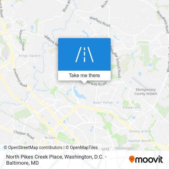 North Pikes Creek Place map