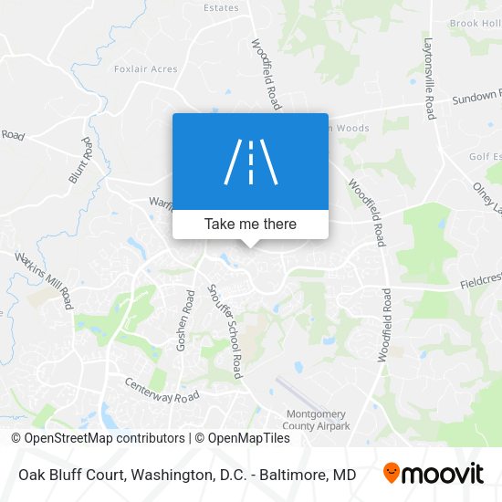 Mapa de Oak Bluff Court
