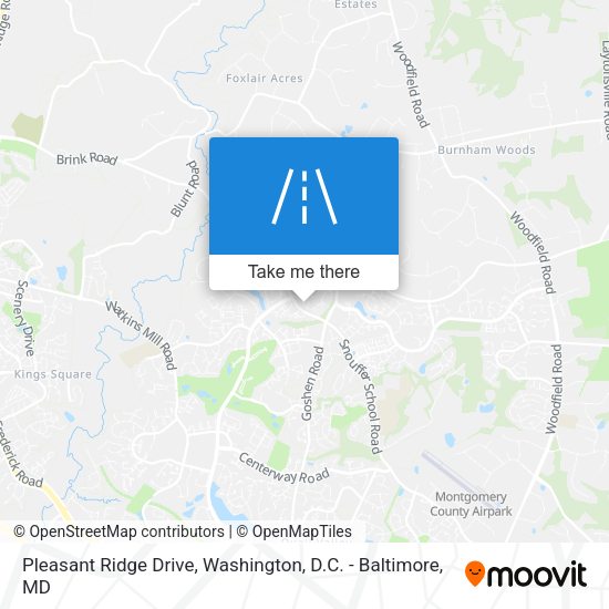 Mapa de Pleasant Ridge Drive