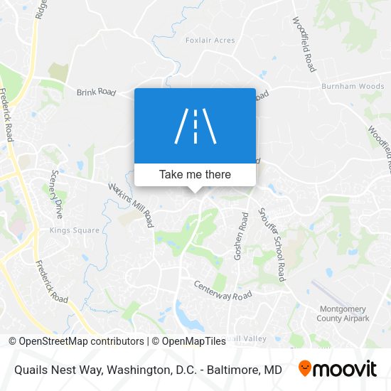 Quails Nest Way map