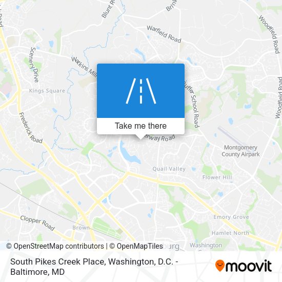 Mapa de South Pikes Creek Place