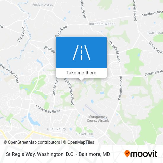 St Regis Way map