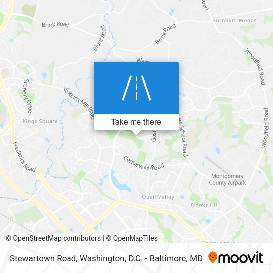 Stewartown Road map