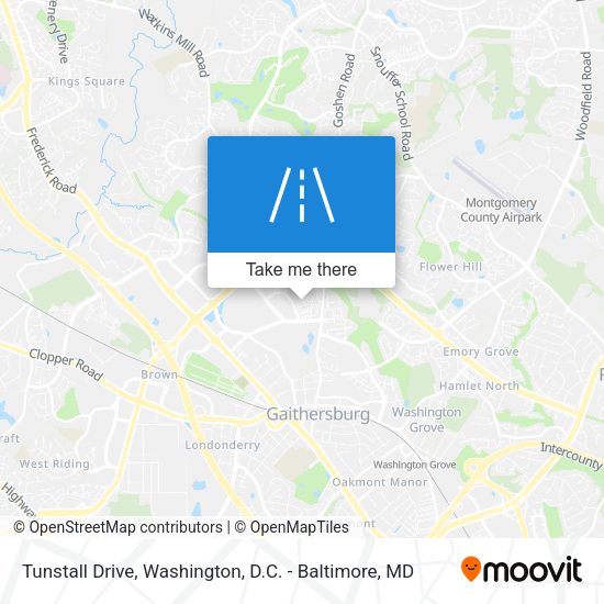 Mapa de Tunstall Drive
