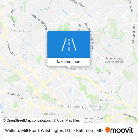 Walkers Mill Road map