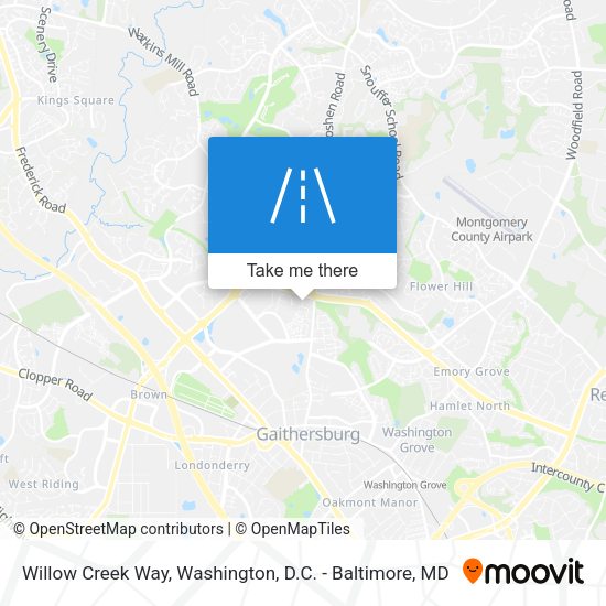 Willow Creek Way map