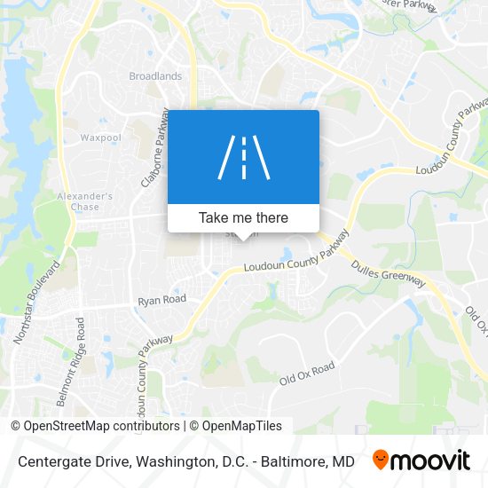 Centergate Drive map