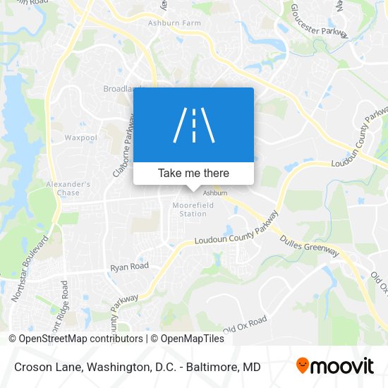 Croson Lane map