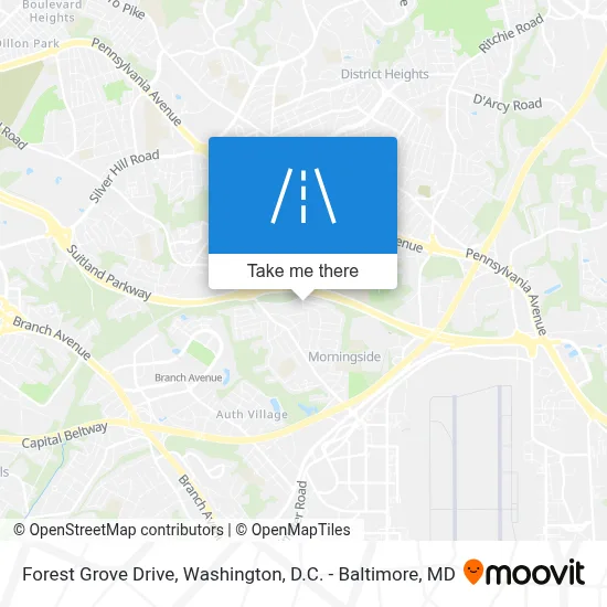 Forest Grove Drive map