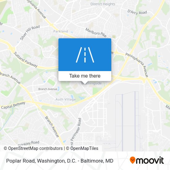 Mapa de Poplar Road