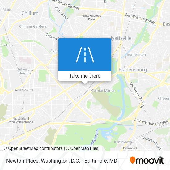 Newton Place map