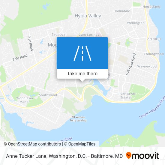 Mapa de Anne Tucker Lane