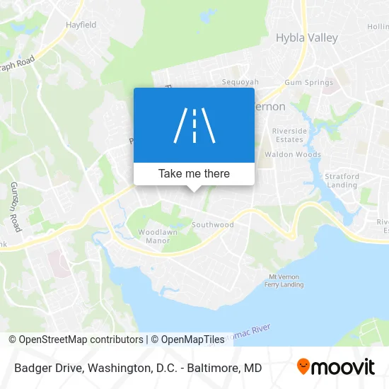 Badger Drive map