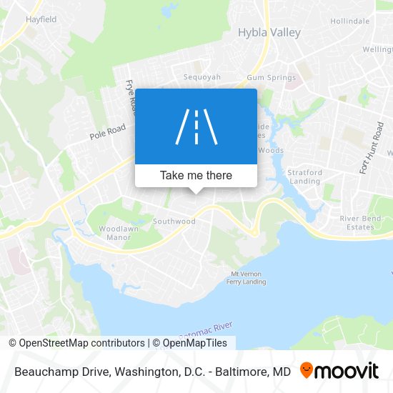 Beauchamp Drive map