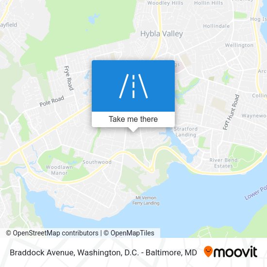 Braddock Avenue map