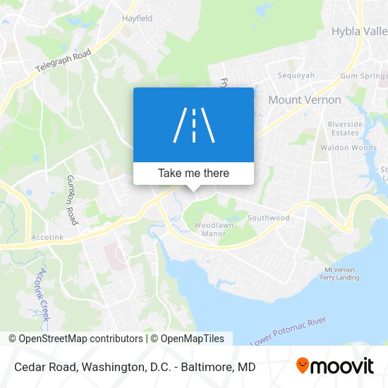 Mapa de Cedar Road