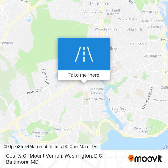Courts Of Mount Vernon map