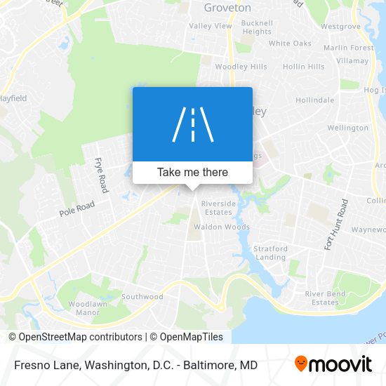 Mapa de Fresno Lane