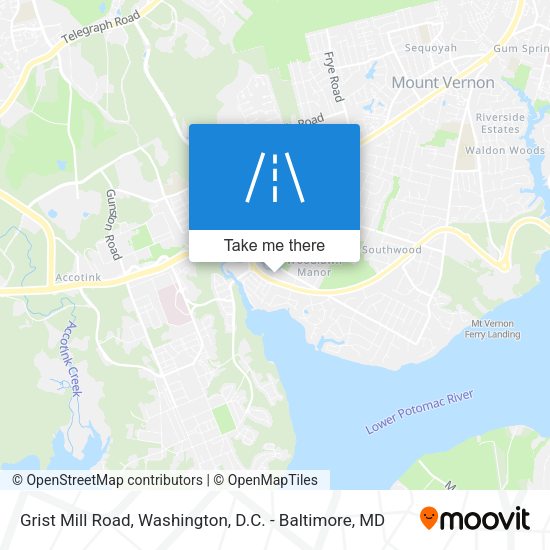Grist Mill Road map