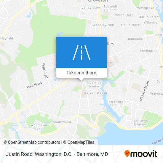 Mapa de Justin Road