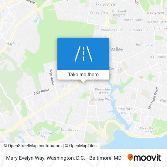 Mary Evelyn Way map