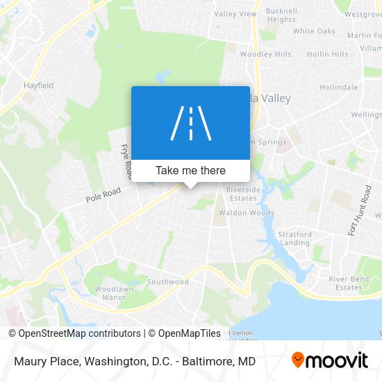 Maury Place map