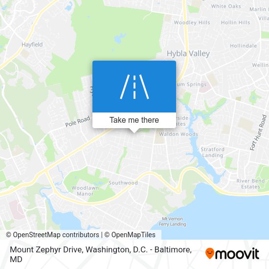 Mapa de Mount Zephyr Drive