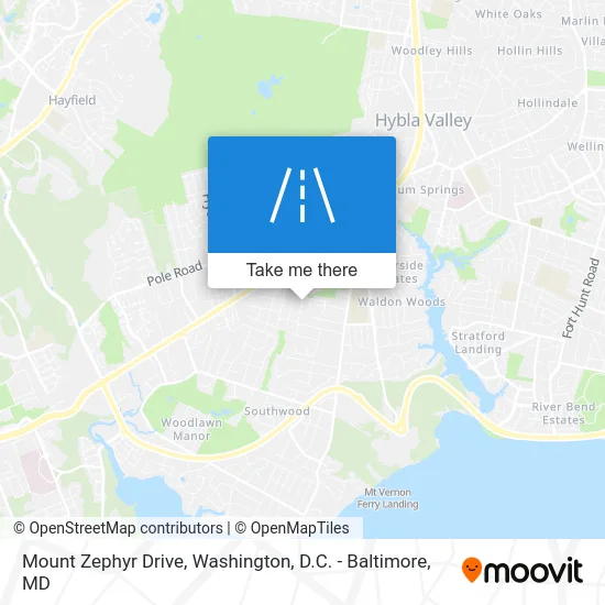 Mount Zephyr Drive map