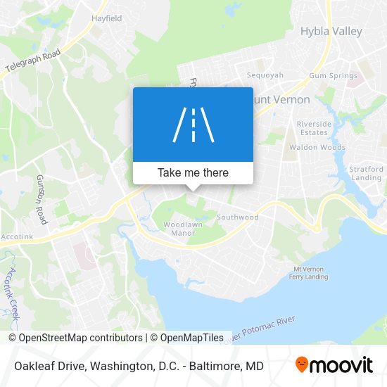 Oakleaf Drive map