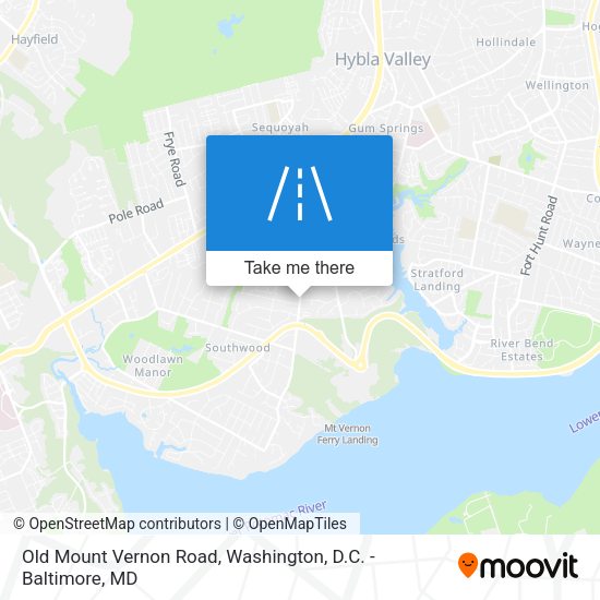 Old Mount Vernon Road map