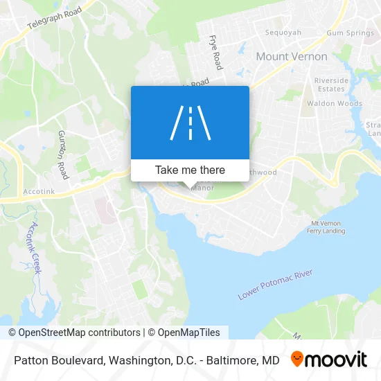 Patton Boulevard map