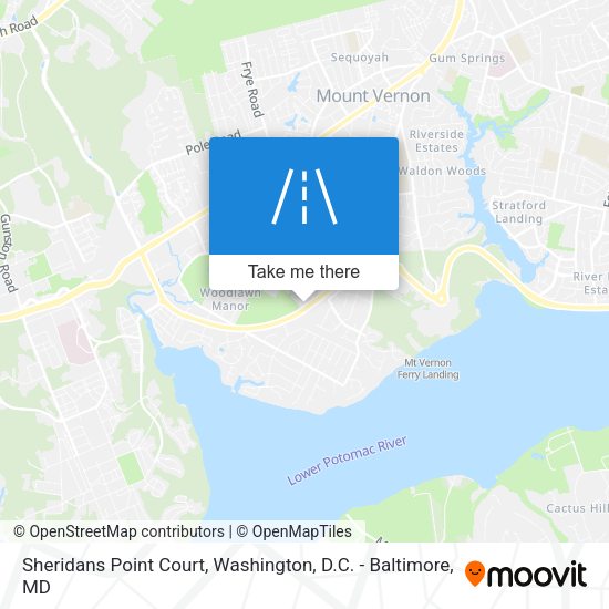 Mapa de Sheridans Point Court