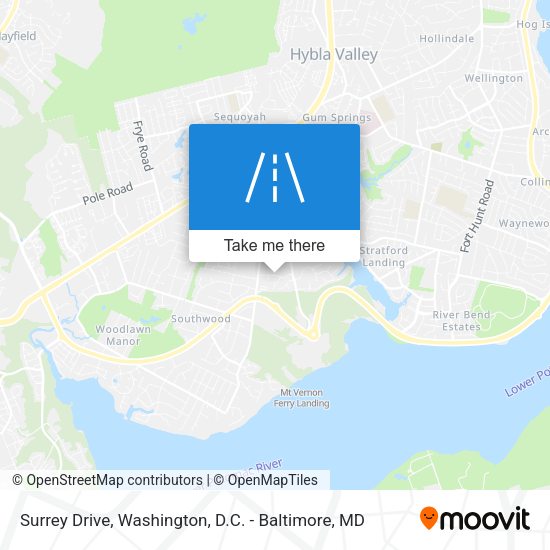 Surrey Drive map