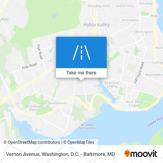Mapa de Vernon Avenue