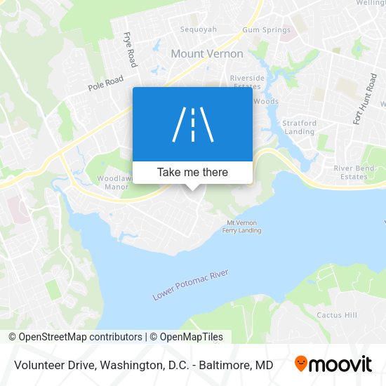 Volunteer Drive map