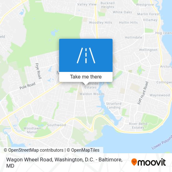 Mapa de Wagon Wheel Road