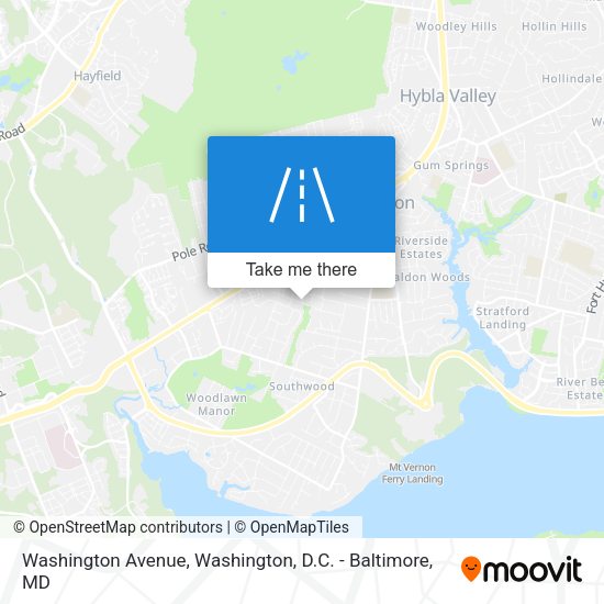 Mapa de Washington Avenue