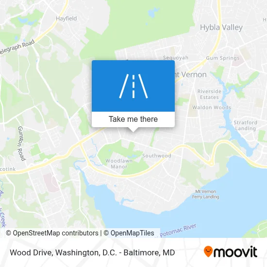 Wood Drive map
