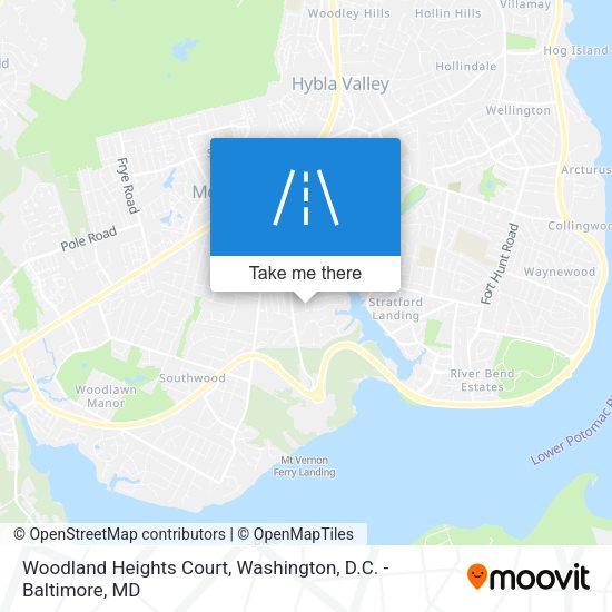 Woodland Heights Court map