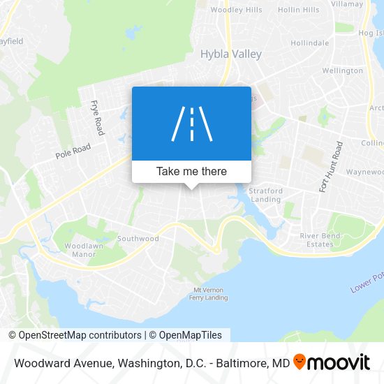 Woodward Avenue map
