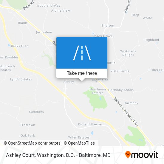 Ashley Court map
